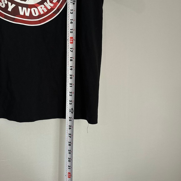 BAPE Bathing Ape Busy Works Logo Tee T-Shirt Graphic Red Camo Black Small Mens - Picture 10 of 10